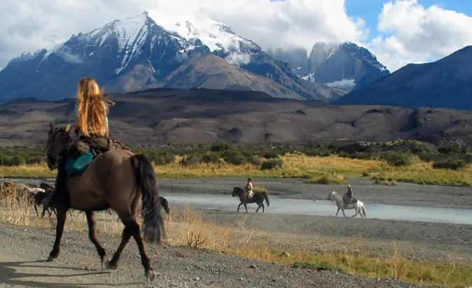 Glacier Camping- a horseback riding trek in Chile