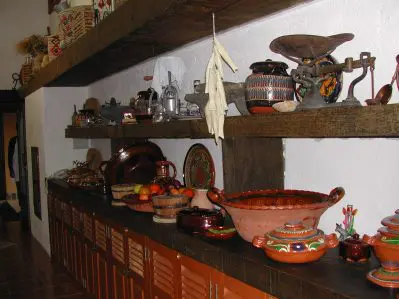 Colorful buffet Accommodations for our Mexico ride
