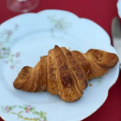 A homemade croissant served at breakfast at the B&B on the Truffles & Tasting ride