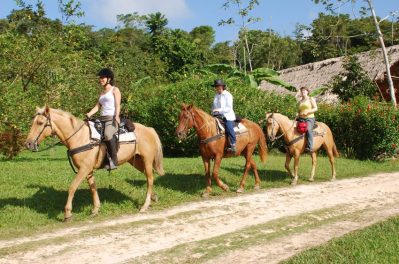 Mayan Jungle and Tikal- horseback riding in Belize