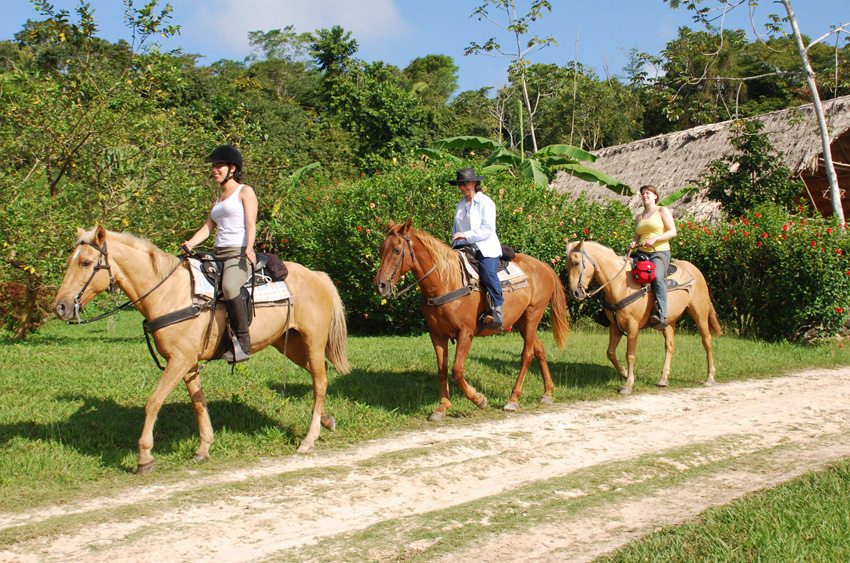 Mayan Jungle and Tikal- horseback riding in Belize