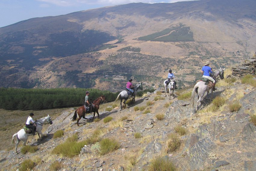 Travel through the Sierra Nevadas on the Coastal Range horse back riding tour in Spain