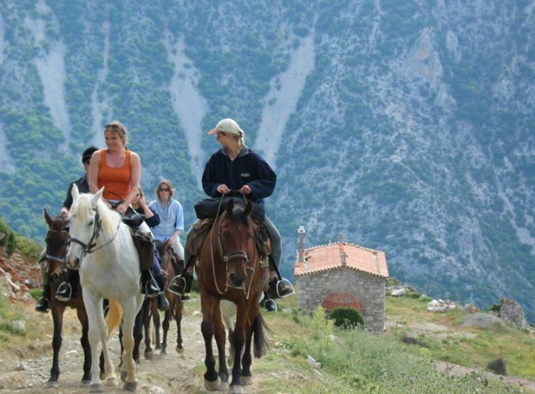 Trail of the Gods horseback riding in Crete