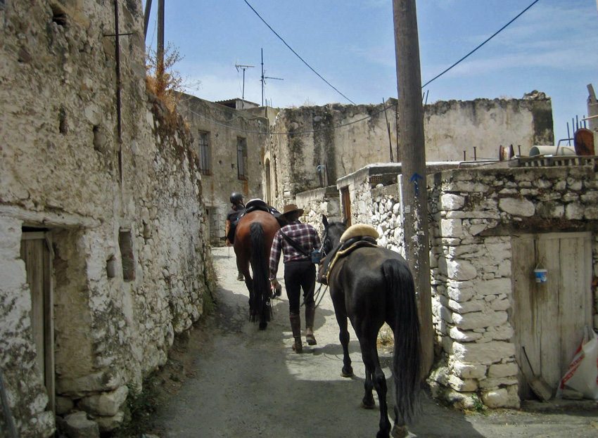Lassithi Trail of Crete- live the adventure of unguided horseback riding in Greece