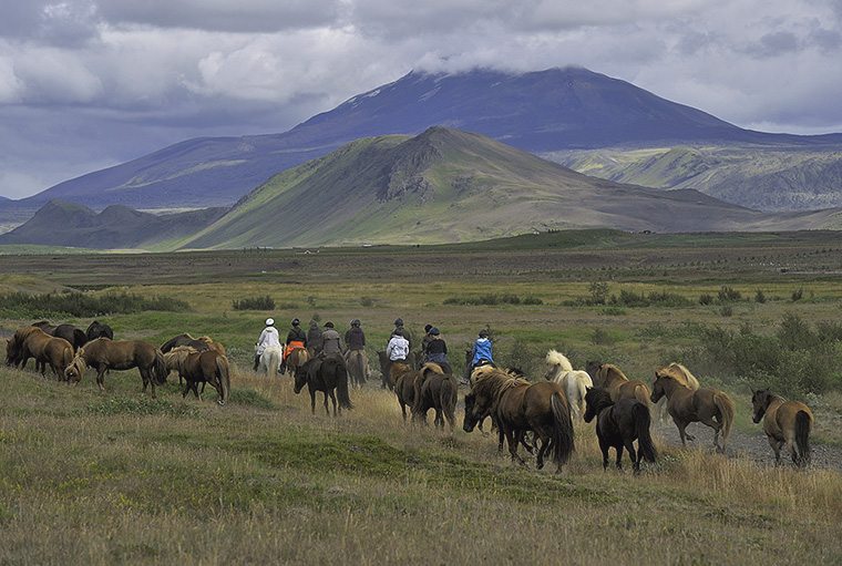 Hekla-Landmannalaugar Trail- the views are spectacular while horseback riding in Iceland