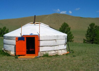 Experience traditional lodging on the Karakorum horsback riding trek in Mongolia