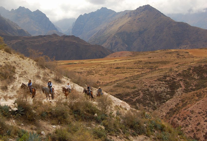 Sacred Valley of the Incas- see spectacular landscape while horseback riding in Peru